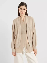 English Rib Knit Cardigan