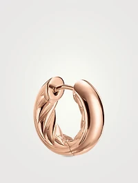 Dy Mercer® Micro Hoop Earrings In 18k Rose Gold, 13.4mm
