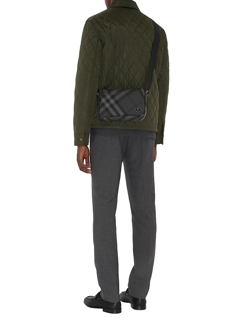 Slim Grid Crossbody Bag