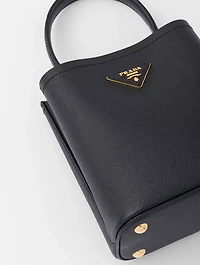 Small Saffiano Leather Prada Panier Bag