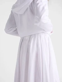 Reversible Cotton Jersey And Re-nylon Circle Skirt