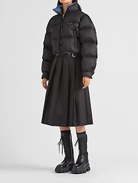 Re-nylon Cropped Down Jacket