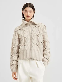 Crisscross Cable Cardigan