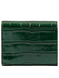 Embossed Leather Tb Compact Wallet