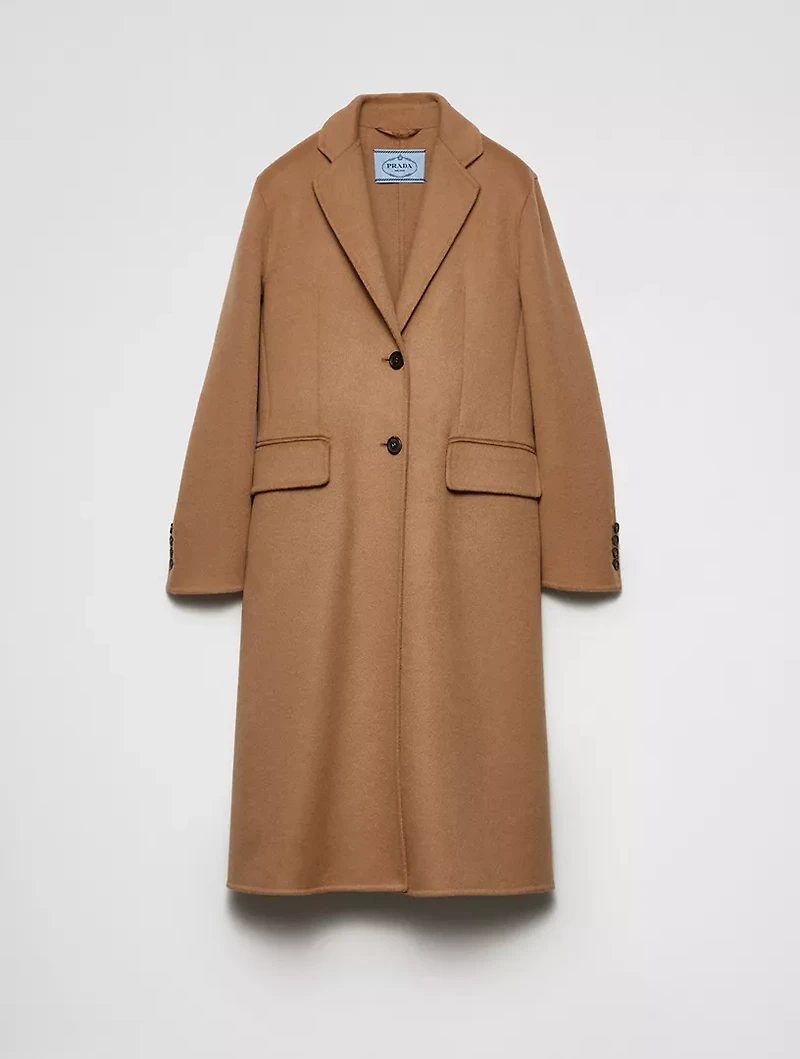 Single-breasted Cashgora Coat