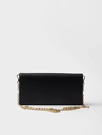 Leather Wallet With Chain Shoulder Strap