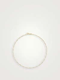 Pearl Classics Station Necklace 18k Yellow Gold, 3.5mm