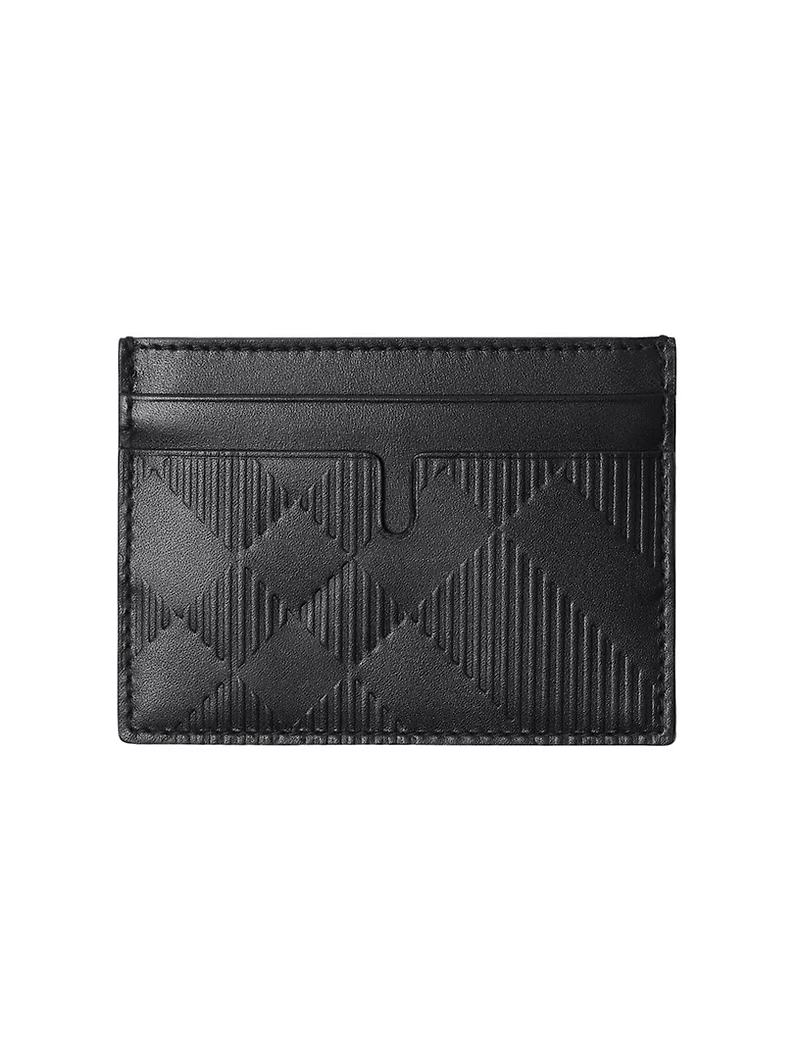 Embossed Check Card Case