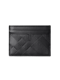 Embossed Check Card Case