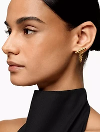 Dy Mercer® Bold Toggle Chain Stud Earrings In 18k Yellow Gold, 50.4mm