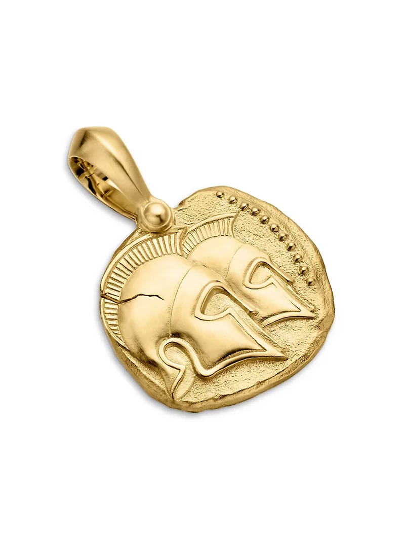 Gemini Amulet In 18k Yellow Gold, 27mm