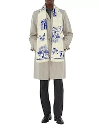 London Landmarks Wool Silk Scarf