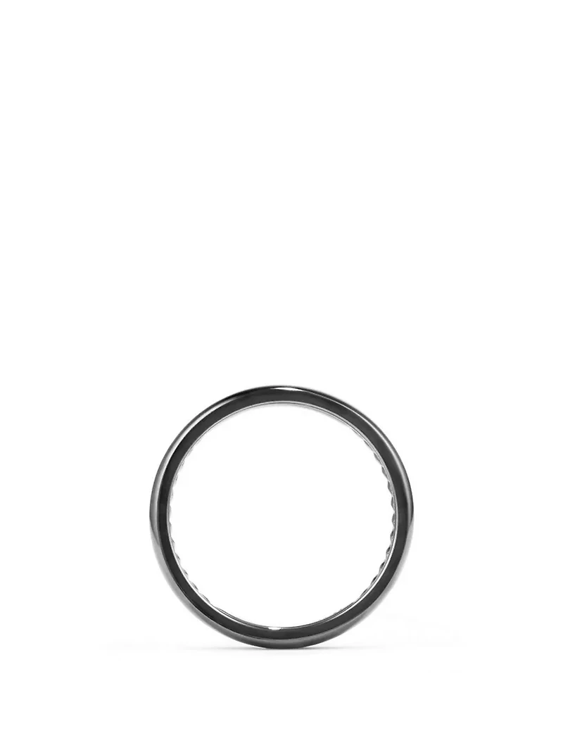 Dy Classic Band Ring Black Titanium