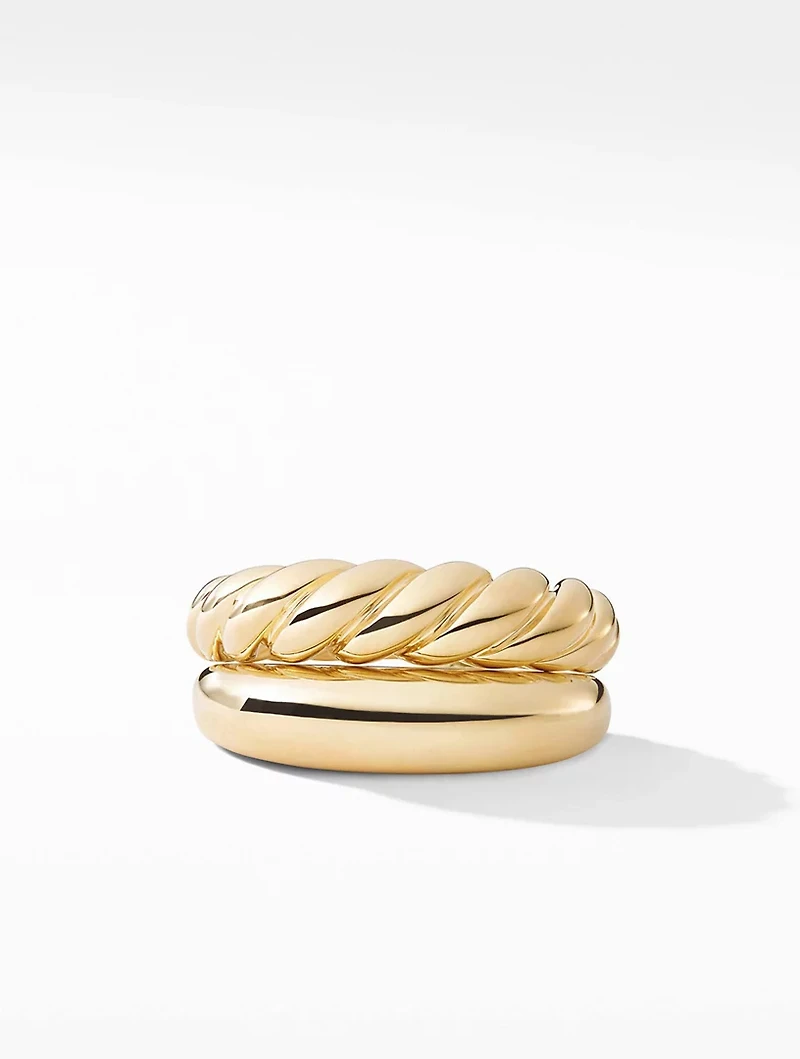 Pure Form® Stack Rings 18k Yellow Gold