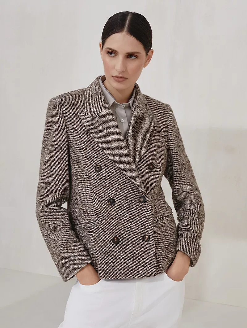 Mélange Diagonal Blazer