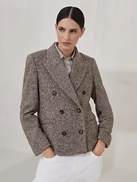 Mélange Diagonal Blazer