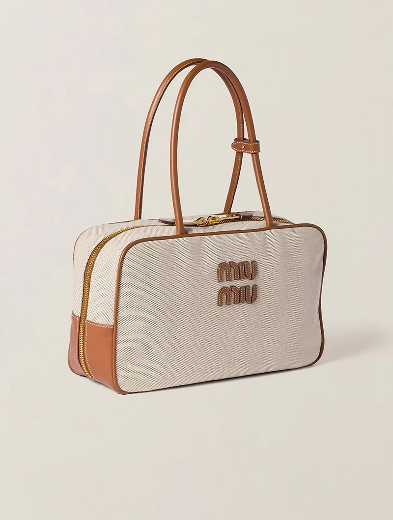 Beau Canvas And Leather Bag