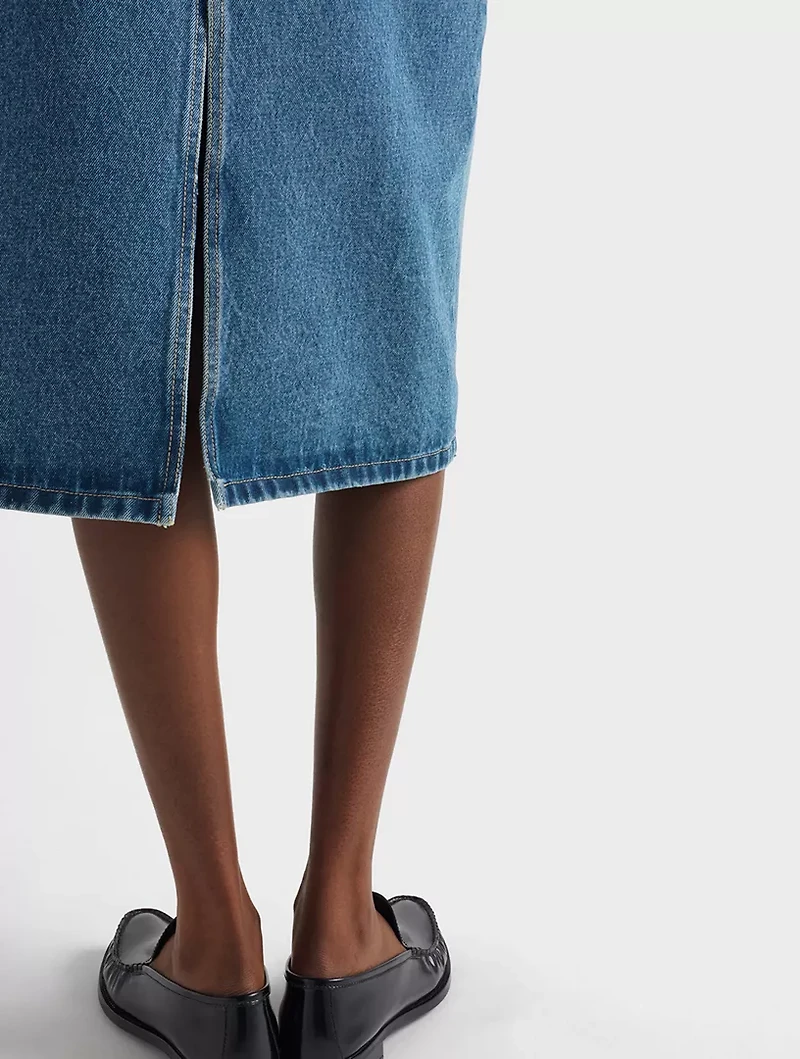 Flared Denim Skirt