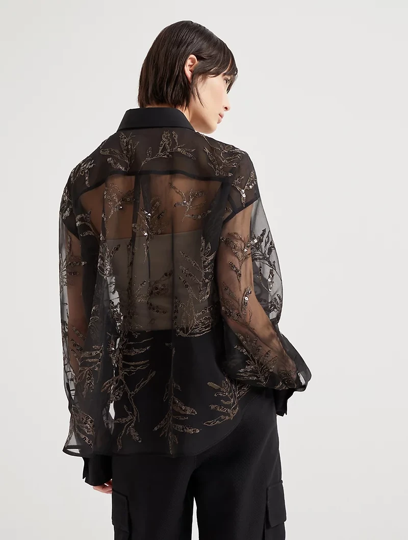 Flora Embroidery Shirt