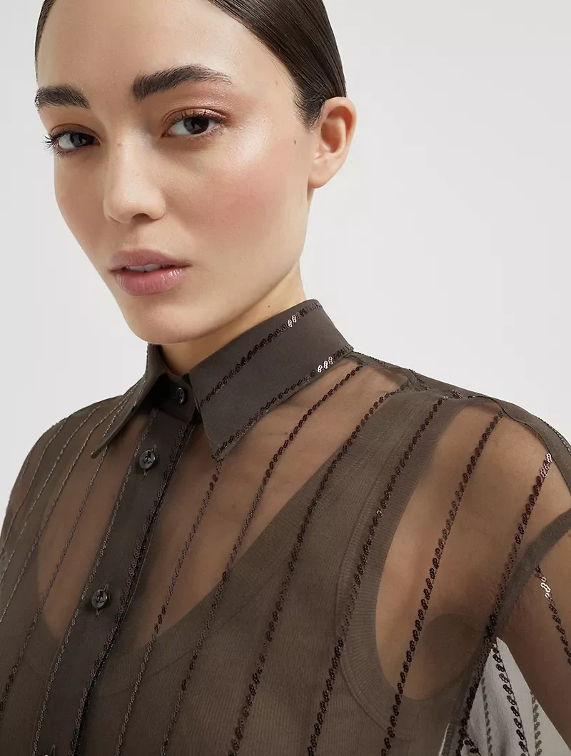 Dazzling Embroidery Shirt