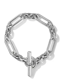 Lexington Chain Bracelet Sterling Silver With Pavé Diamonds