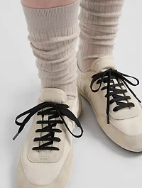 Collapse Re-nylon And Suede Sneakers