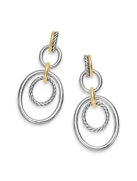 Dy Mercer® Mobile Drop Earrings In Sterling Silver With 18k Yellow Gold, 65.7mm