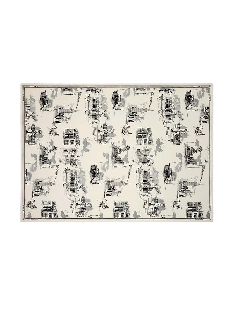 London Landmarks Wool Silk Scarf