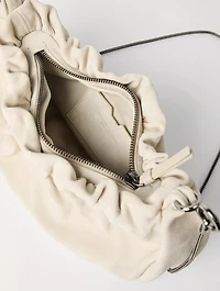 Suede Brioche Hobo Bag