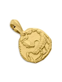 Scorpio Amulet In 18k Yellow Gold, 27mm