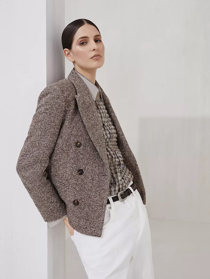 Mélange Diagonal Blazer
