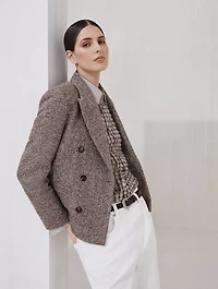 Mélange Diagonal Blazer