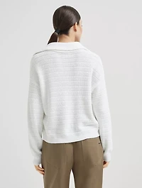 Cotton Knit Polo Shirt