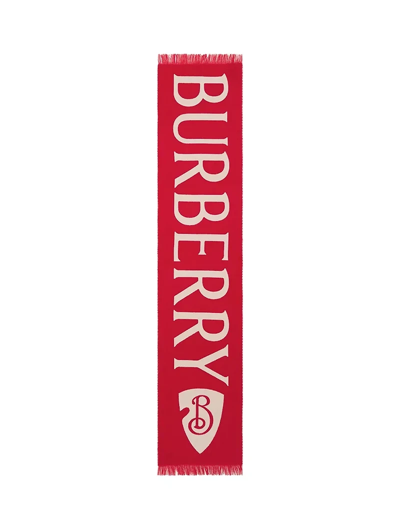 Logo Wool Scarf