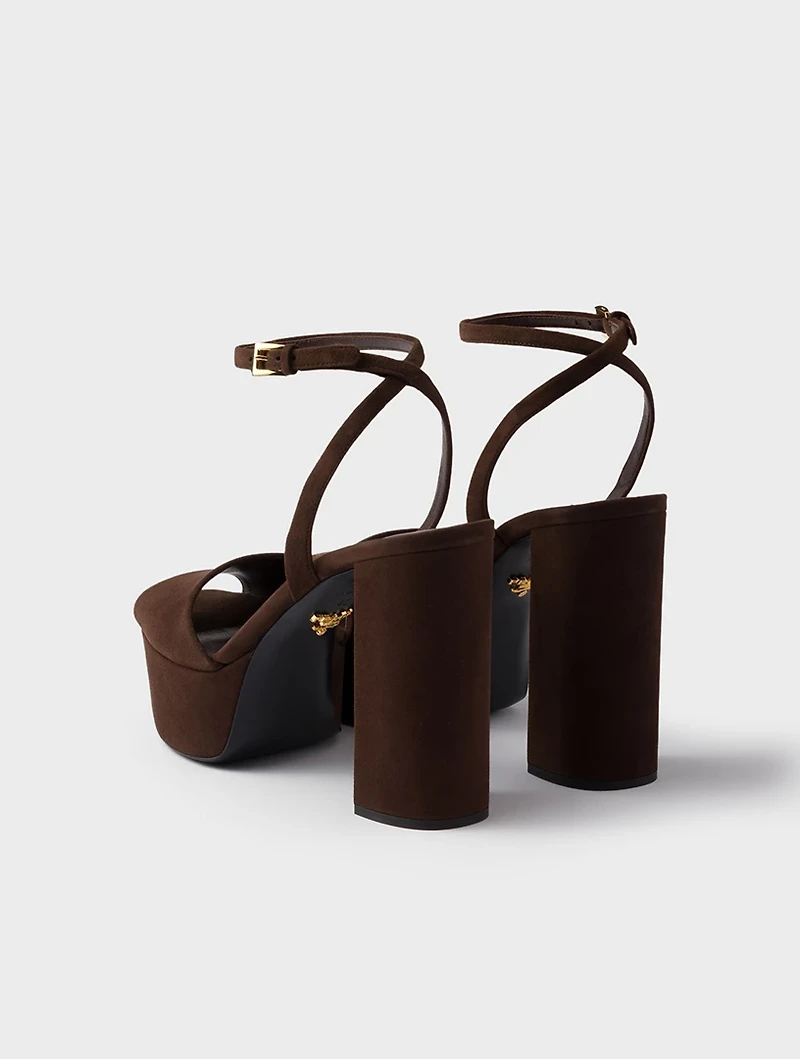 Suede Platform Sandals