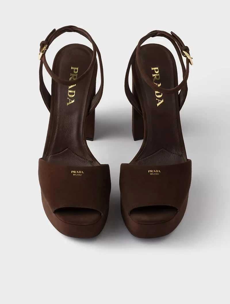 Suede Platform Sandals