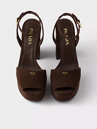 Suede Platform Sandals