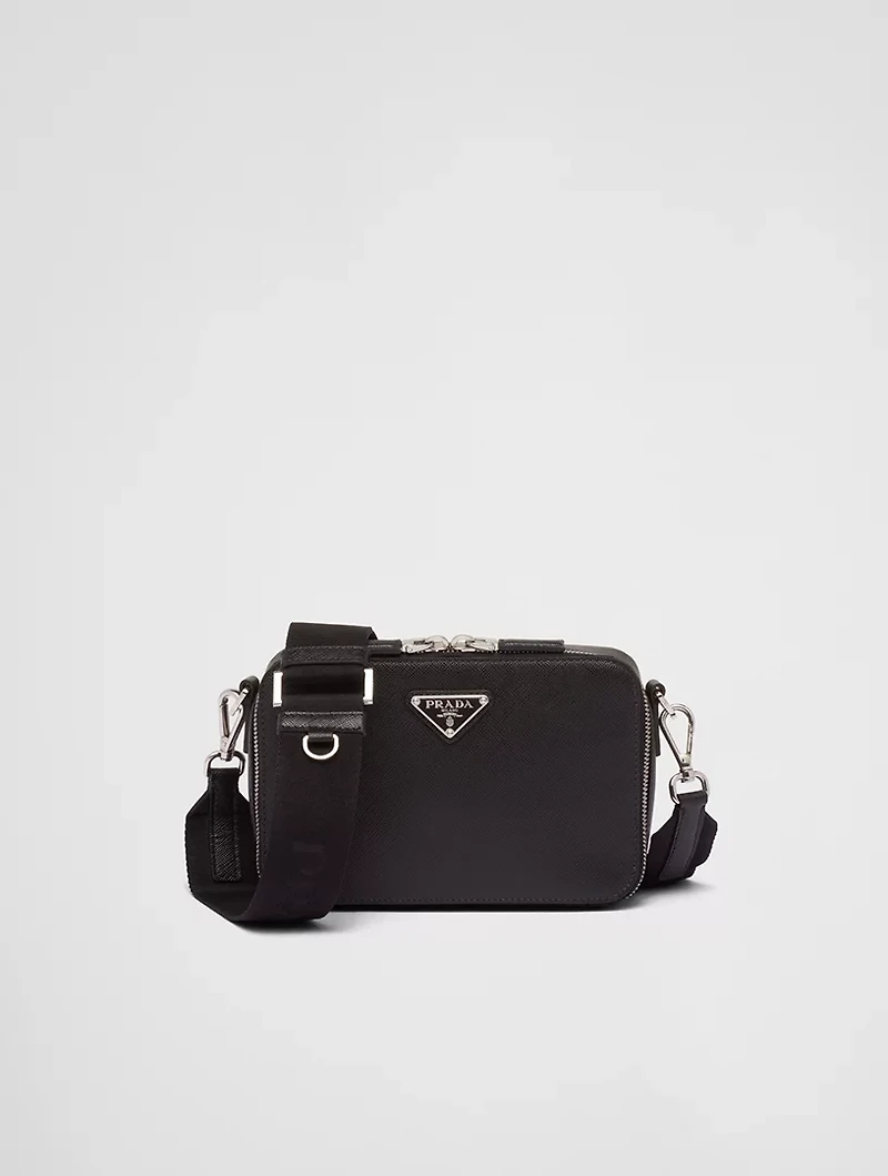 Small Saffiano Leather Prada Brique Bag