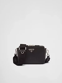 Small Saffiano Leather Prada Brique Bag