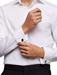 Streamline® Inlay Cufflinks In Sterling Silver With Black Onyx, 18mm