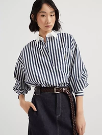 Poplin Shirt With Logo