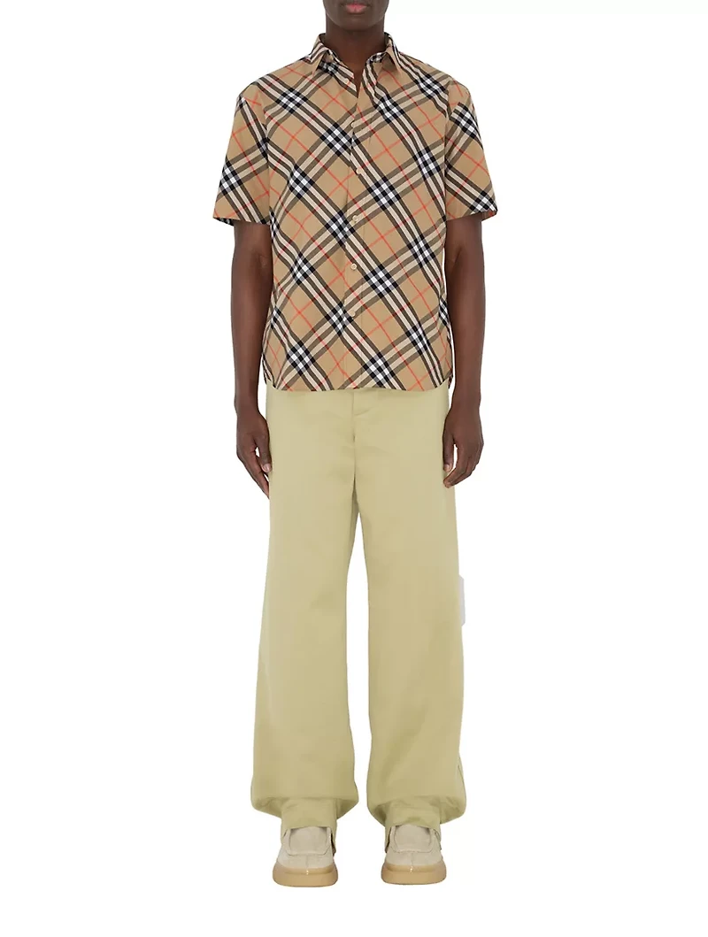 Regular Fit Check Cotton Shirt