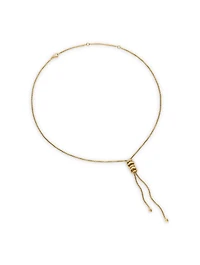 Zig Zag Stax™ Y Necklace In 18k Yellow Gold With Diamonds
