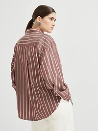 Striped Poplin Shirt