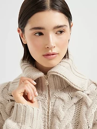 Crisscross Cable Cardigan
