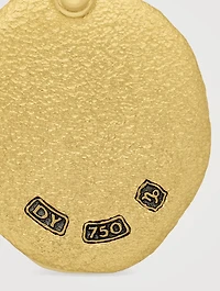 Capricorn Amulet In 18k Yellow Gold, 27mm
