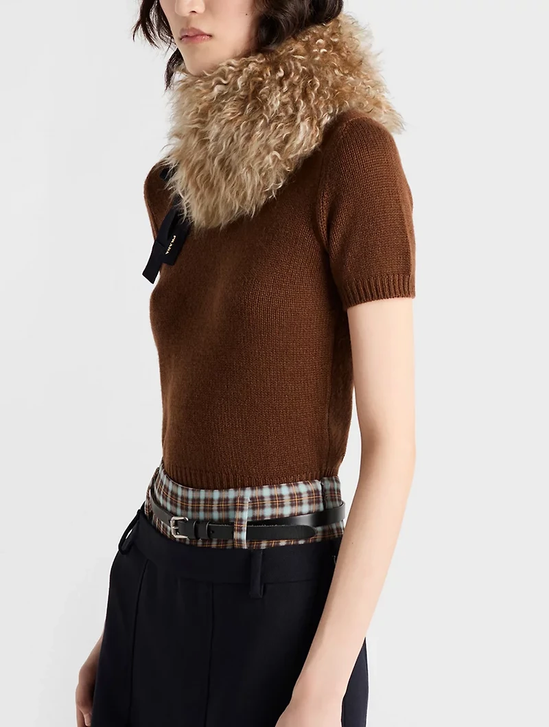 Short-sleeved Cashmere Sweater