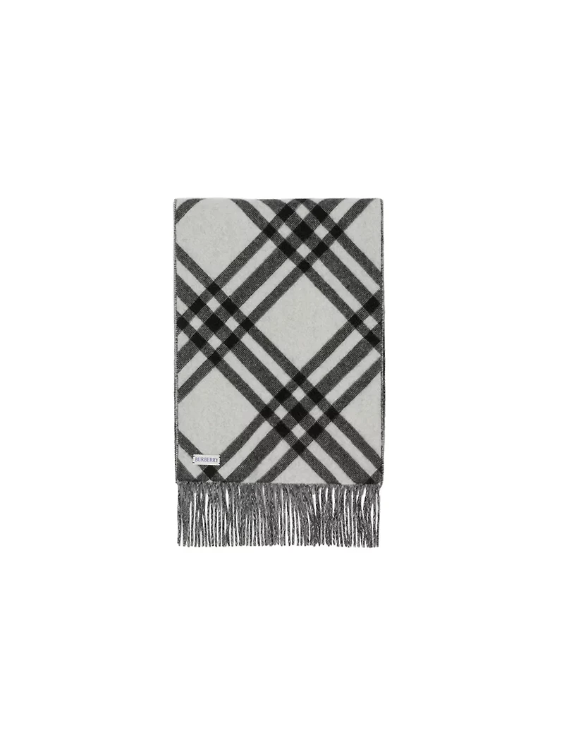 Check Cashmere Scarf