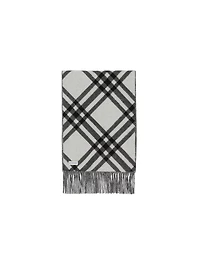 Check Cashmere Scarf