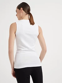 Ribbed Jersey Top